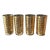 Vintage Gold Cannella Rattan Highball Glasses by Culver - Set of 4 For Sale