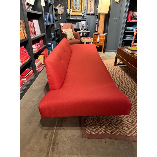 Mid-Century Modern Mid-Century Modern Walnut Gondola Sofa For Sale - Image 3 of 10