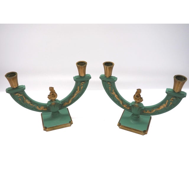 Swedish Art Deco Candleholders by Stjärnmetall, 1930s, Set of 2 For Sale - Image 10 of 13