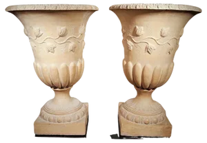 Antique Terracotta Cups, 1846, Set of 2