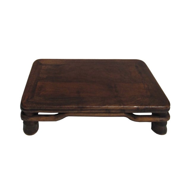 Asian Carved Wood Display Stand Chairish
