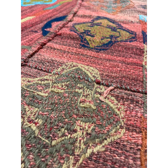 Textile Vintage Hand-Embroidered Uzbek Suzani Textile For Sale - Image 7 of 8
