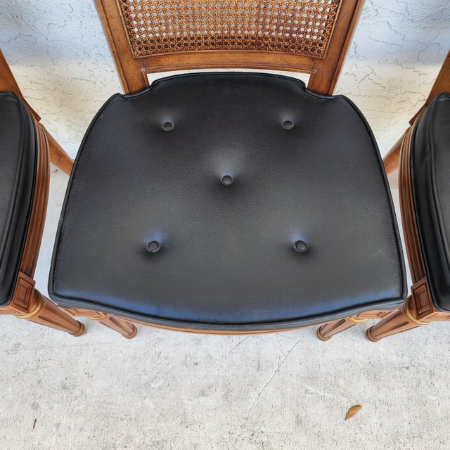 MCM Henredon Dining Chairs Cane Back 28-2501 For Sale - Image 12 of 12