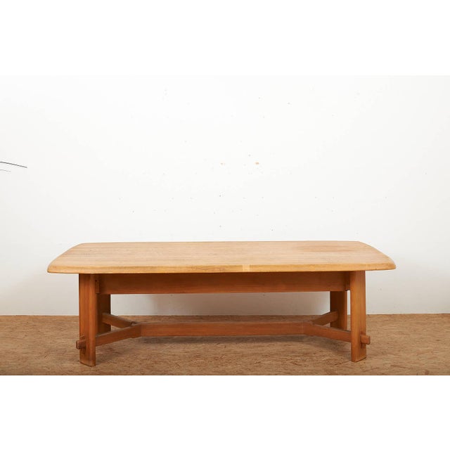 Wood Vintage Table in Oak, 1987 For Sale - Image 7 of 15