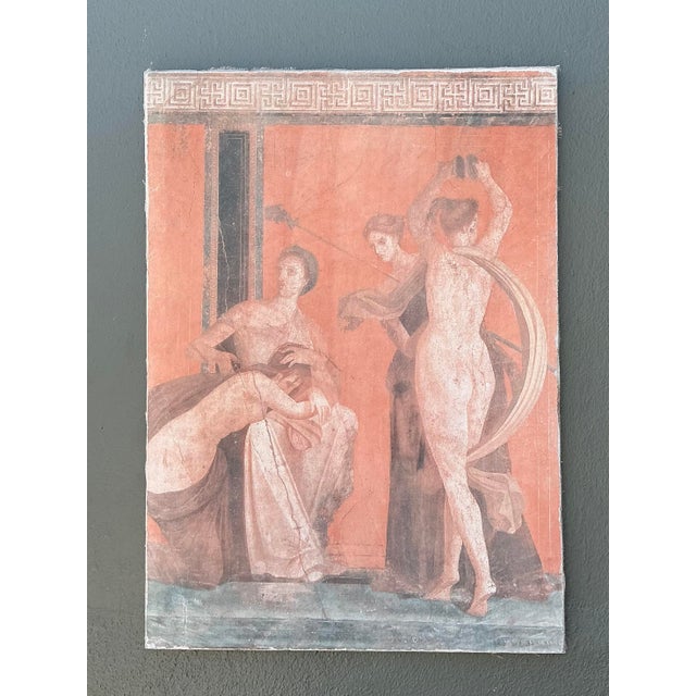 Transport your space to the ancient world with this evocative large-scale oil on canvas, masterfully executed in the style...