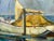 2010s B. Bergman Acrylic on Canvas Boat Nautical Painting, Circa 1983 For Sale - Image 5 of 12