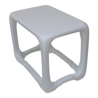 Vintage Karl Springer Style Side Table For Sale