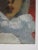 Mid 20th Century Portrait of Woman in White Cloak Painting For Sale - Image 4 of 4