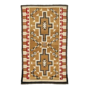 4 X7 Vintage Navajo Native American Indian Tribal Wool Rug