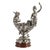 Antique Silver Plate Figural Liberty & Cherub Centerpiece Bowl on Marble Base, Circa 1890 For Sale - Image 4 of 11