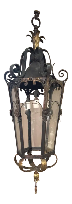 Monumental Electrified French Bronze Lanterns, Hanging or Wall-Mount