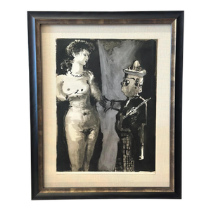 Theatrical Study of a Nude and Man - Heliogravure - Pablo Picasso - 1954