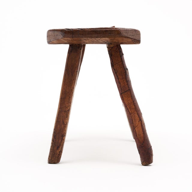 Italian Arte Povera Antique Stool For Sale In Austin - Image 6 of 10