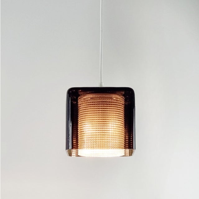 Orrefors 1960s Mid-Century Modern Orrefors by Carl Fagerlund Scandinavian Glass Pendant Light For Sale - Image 4 of 9