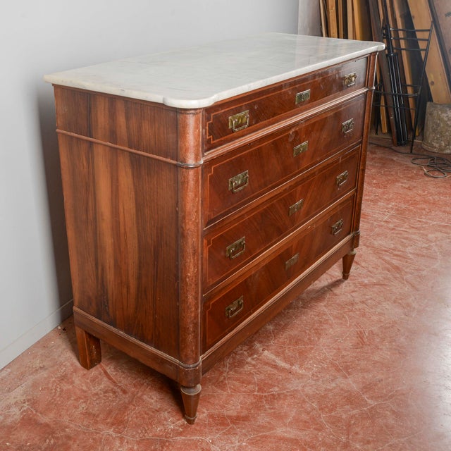 Chest of Drawers with Marble Top For Sale - Image 16 of 18