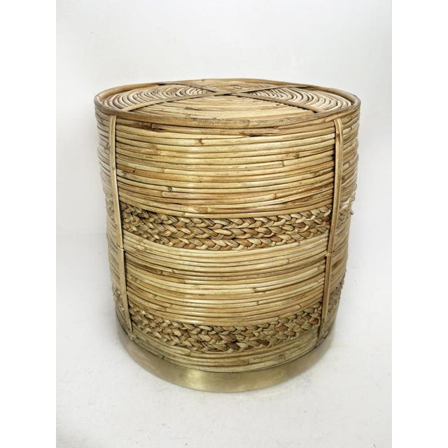 Vintage French Rush Basket, 1960 For Sale - Image 11 of 13