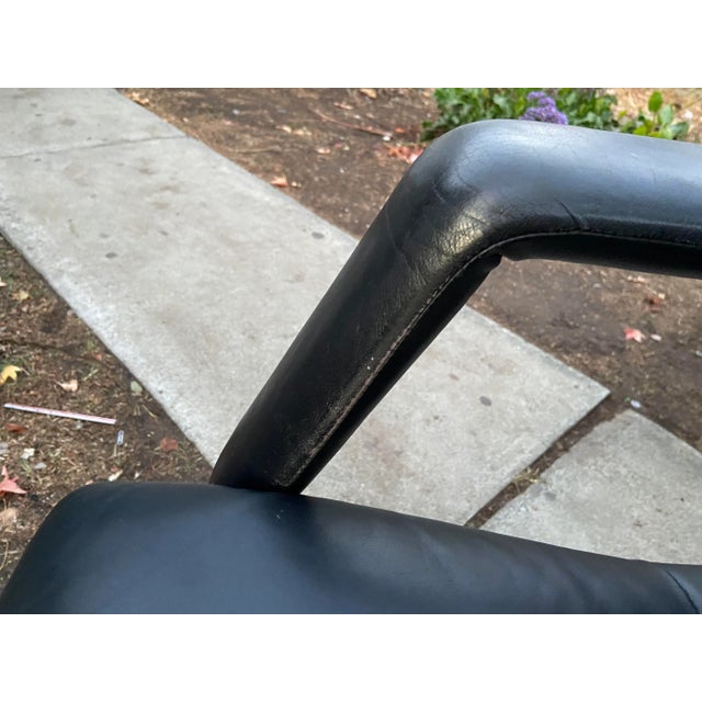 Minimalism Vintage Mario Bellini Leather Swivel Executive Desk Chair for Vitra For Sale - Image 3 of 12