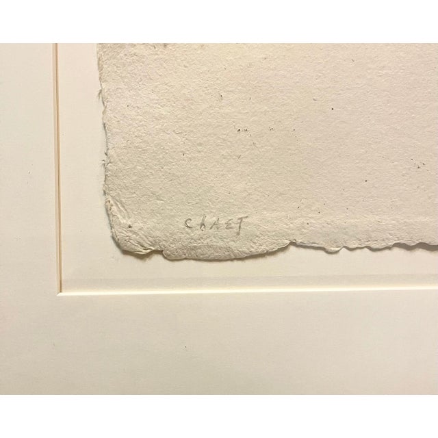 1970s Bernard Chaet, Large American Modernist Watercolor Painting Irises Bernard Chaet Expressionist, c.1970s For Sale - Image 5 of 6