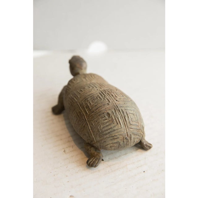 Late 20th Century Vintage African Tortoise Sculpture For Sale - Image 5 of 7