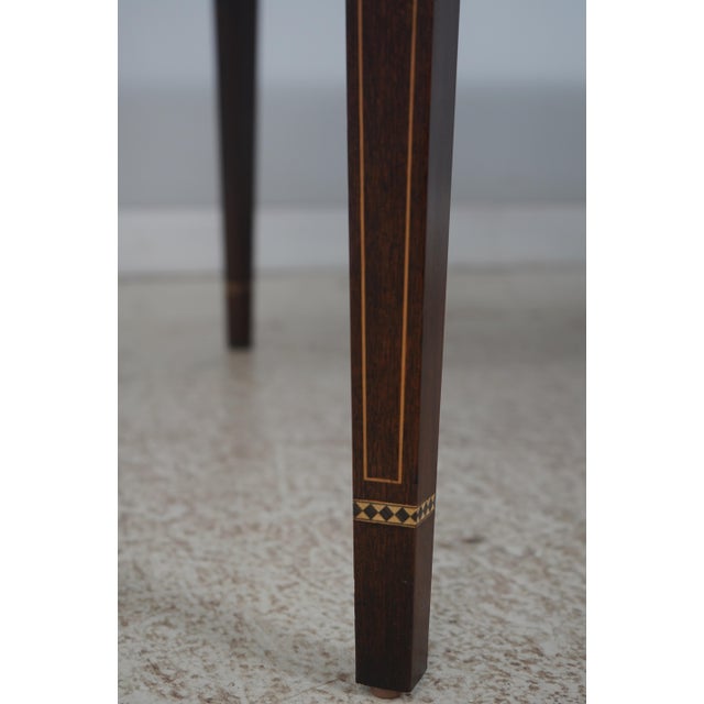Wood Stickley Mahogany Federal Style Inlaid Dining Table For Sale - Image 7 of 18