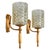Textured Glass & Brass Wall Light, Germany, 1960s For Sale - Image 16 of 16