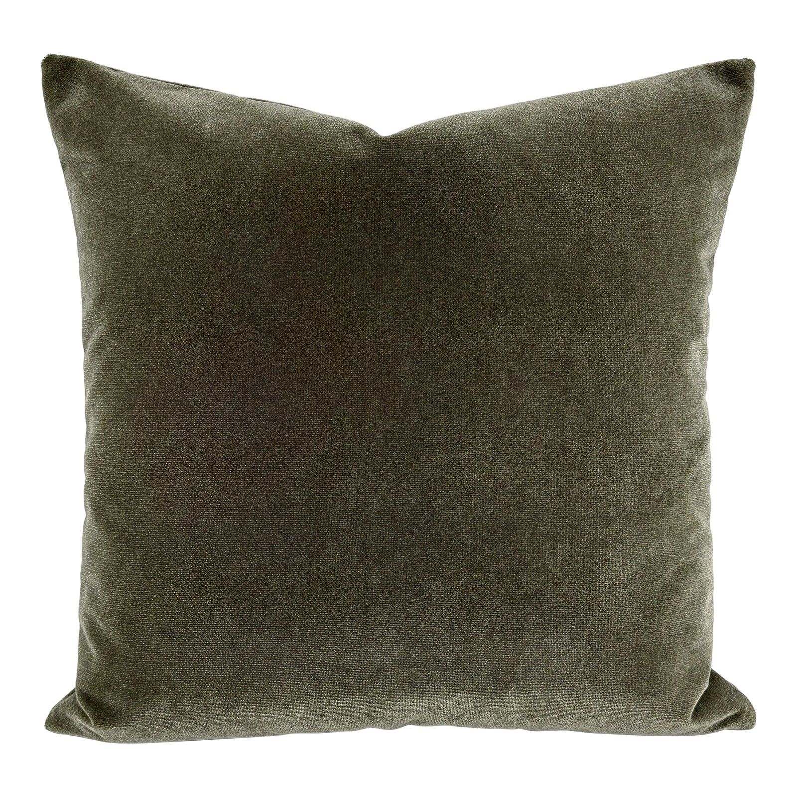 Cowtan and Tout Rostang in Souris Dark Gray Plush Velvet Pillow Cover ...