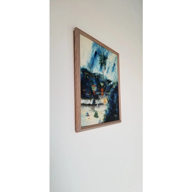 For your consideration, we are presenting for sale this fantastic Vintage Expressionist abstract oil on canvas painting....