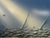 Abstract Abstract Textured Painting of Sailboats on Lake Michigan For Sale - Image 3 of 8