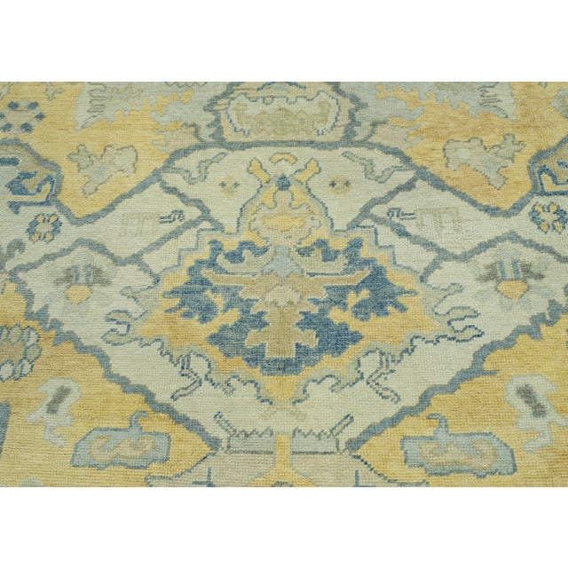 Turkish Oushak Rug 12' x 16'9" #18505 For Sale In Houston - Image 6 of 8