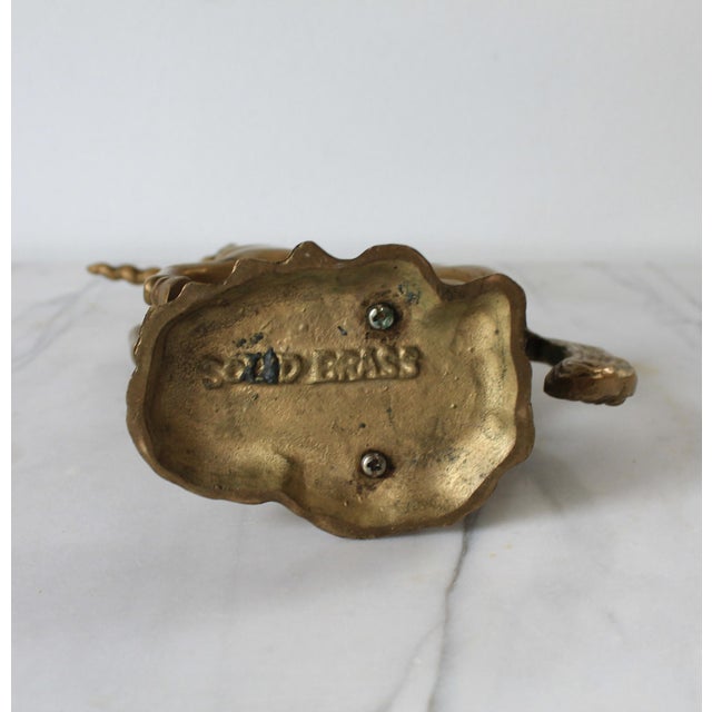 Vintage Solid Brass Unicorn Figure For Sale - Image 10 of 12