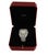 Silver Cartier Santos Diamond Iced Out Diamond 20ct Date Automatic Steel LG Men's Watch For Sale - Image 8 of 9