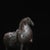 Metal Vintage Gilt Bronze Tang-Style Horse Figure – Scholar's Desk Ornament For Sale - Image 7 of 9