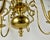 Vintage Belgian Brass Chandelier with Six-Arm Lighting, 1960s For Sale - Image 4 of 8