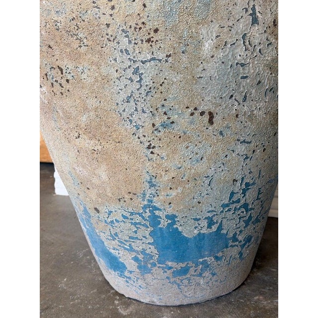 Pair of Monumental Antique Water Jars - Large With Original Turquoise Glaze For Sale - Image 9 of 15