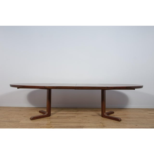 Mid-Century Oval Rosewood Extending Dining Table from Skovby, Denmark, 1960s For Sale - Image 12 of 18