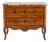 Louis XVI Period Inlaid Walnut Commode With Breccia Marble Top, Late 18th Century For Sale