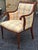 Mid 20th Century Louis XVI Carved Mahogany and Upholstered Fauteuil For Sale - Image 4 of 9