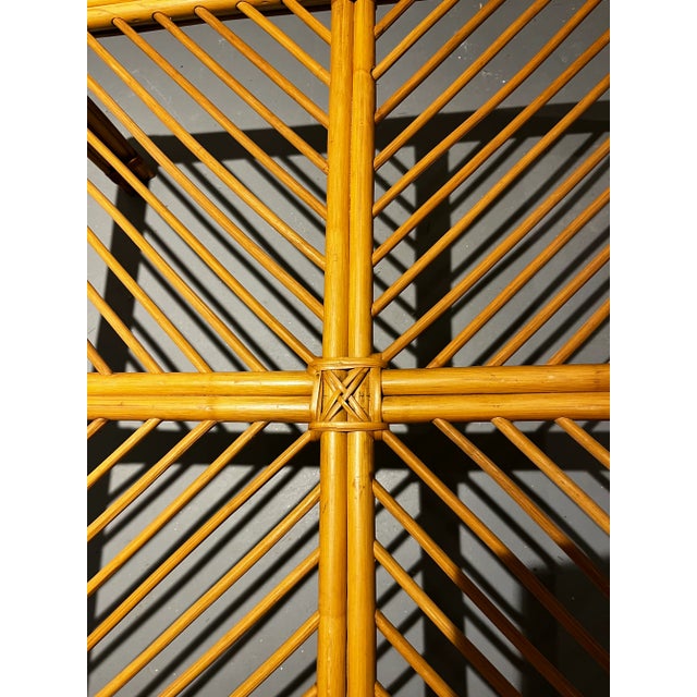 Gold 1970s Rattan Coffee Table For Sale - Image 8 of 12