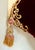 Burgundy Victorian Style Burgundy Velvet Christmas Stocking With Cherub, Lace & Tassels For Sale - Image 8 of 14