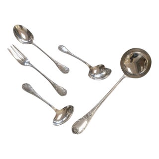 Marly Silver-Plated Flatware Set from Christofle, Set of 113 For Sale