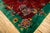 Red 1920s Antique Red Bold Open Field Floral Modern Knotted Wool Chinese Art Deco Rug For Sale - Image 8 of 11