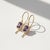 Purple Vintage Style Amethyst, Topazes Dangle Earrings Silver, Gold, A Pair For Sale - Image 8 of 8