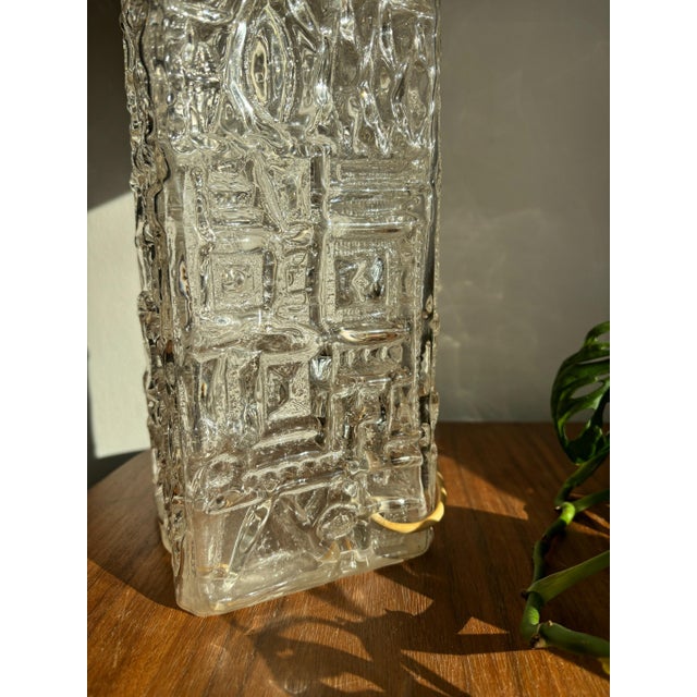 Large Glass Table Lamp attributed to Henrik Blomqvist for Stilarmatur, Tranås, Sweden, 1960 For Sale - Image 10 of 13