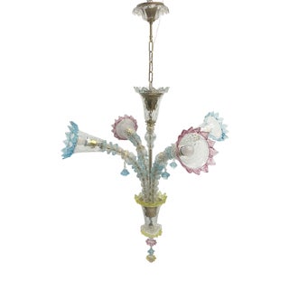 Rezzonico Murano Chandelier attributed to Seguso, 1960s For Sale