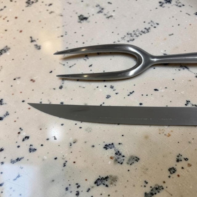 Metal 1960s Irving Harper for WMF Fraser's Carving Set - 2 PCS For Sale - Image 7 of 8