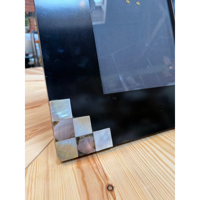 Tommaso Barbi Tommaso Barbi Black Picture Frame With Mother-of-Pearl Accents For Sale - Image 4 of 8
