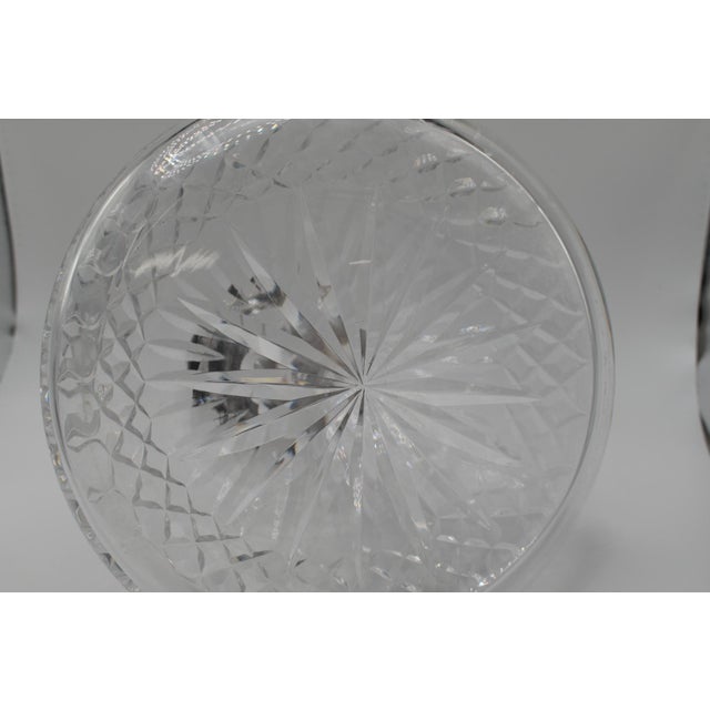 1920s Irish Cut Crystal Decanter With Sterling Silver Collar For Sale - Image 11 of 14