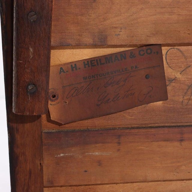 Antique Oak Hotel Wash Stand With Mirror C1920 For Sale - Image 14 of 14