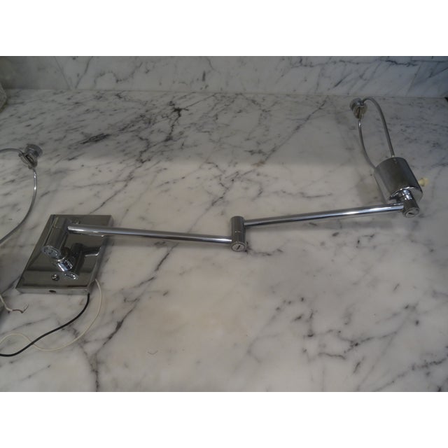 Metalarte Vintage Hansen New York Wall Lamps in Chrome - a Pair For Sale - Image 4 of 6