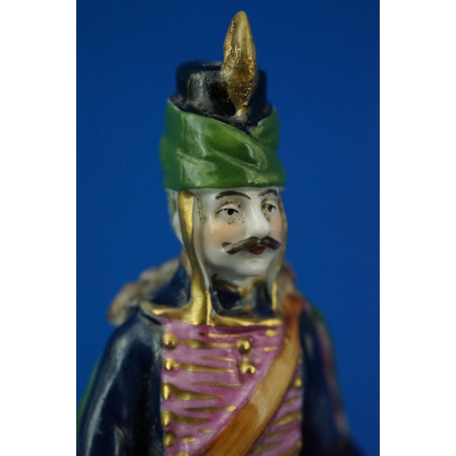 Miniature Hussar Soldier Sculpture in Porcelain from Real Casa Ferdinandea - Ginori,19th Century, Italy, 19th Century For Sale - Image 11 of 18